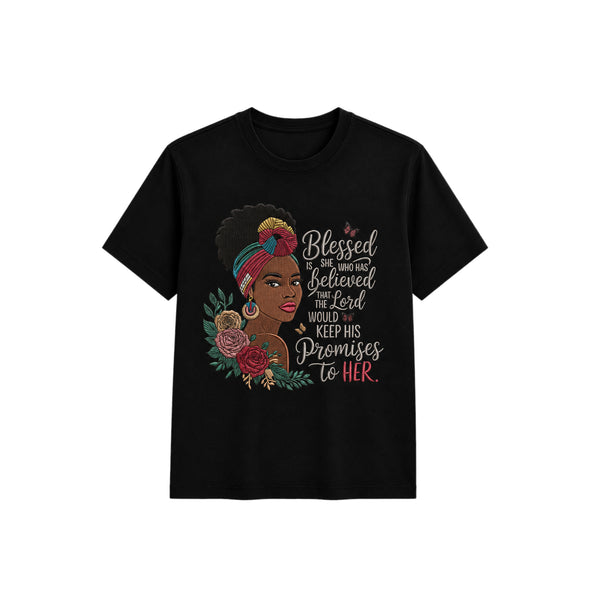 Sports Car Silhouette Embroidered T-Shirt