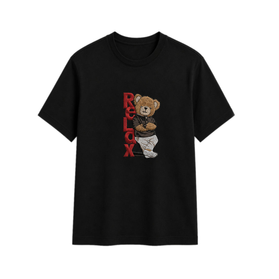 Urban Girl Character Embroidered T-Shirt