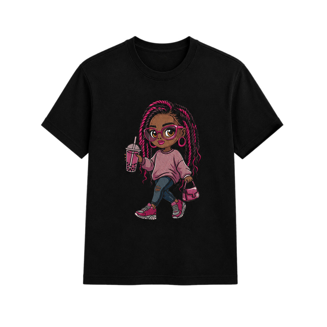 Streetwear Teddy Bear Embroidered T-Shirt