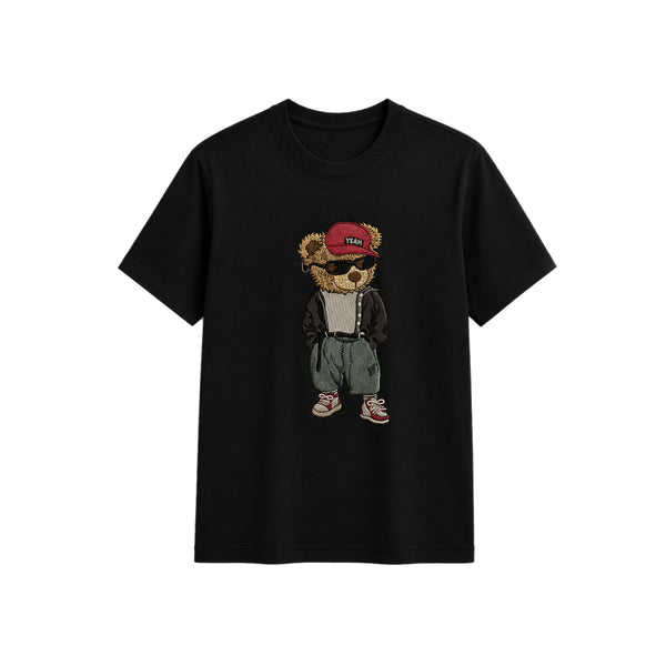 Blessed Faith Floral Portrait Embroidered T-Shirt