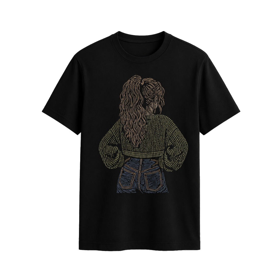 Vintage Farm Truck Embroidered T-Shirt